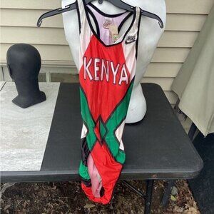 Goth y2k indie normcore gorpcore fisherman Nike Kenya swimsuit small